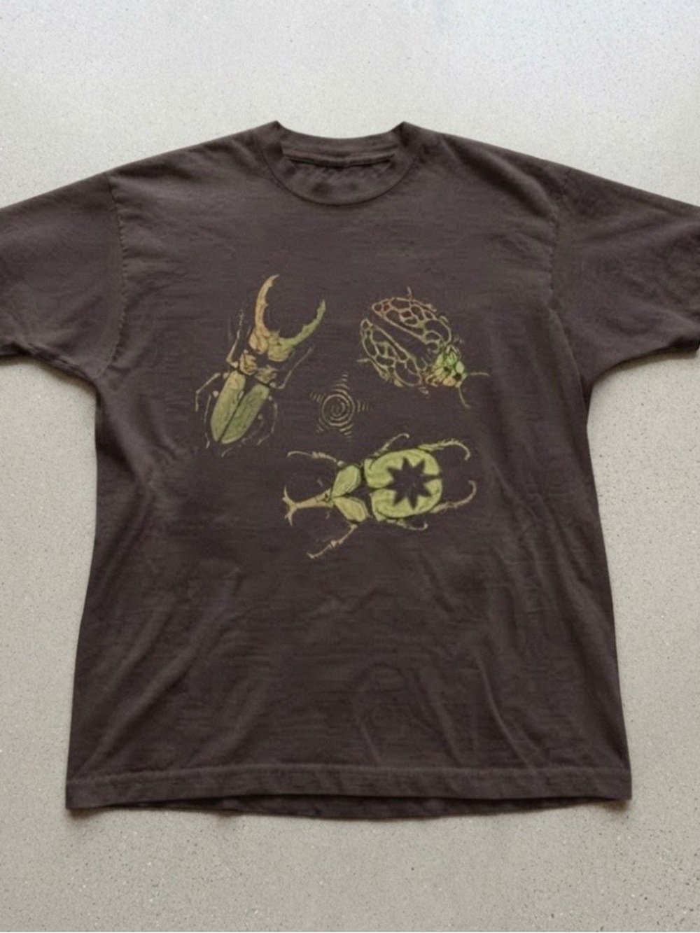 Beetle Insects Botanical Art Brown Gildan T-Shirt
